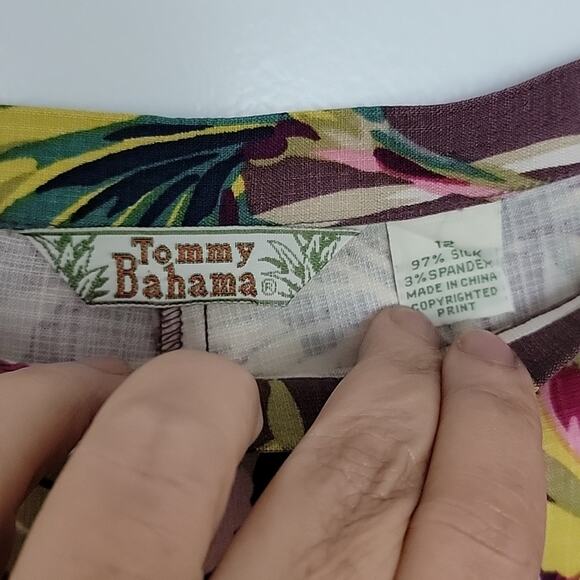 Vintage Tommy Bahama Stretch Silk Pants, 12 - Picture 3 of 7